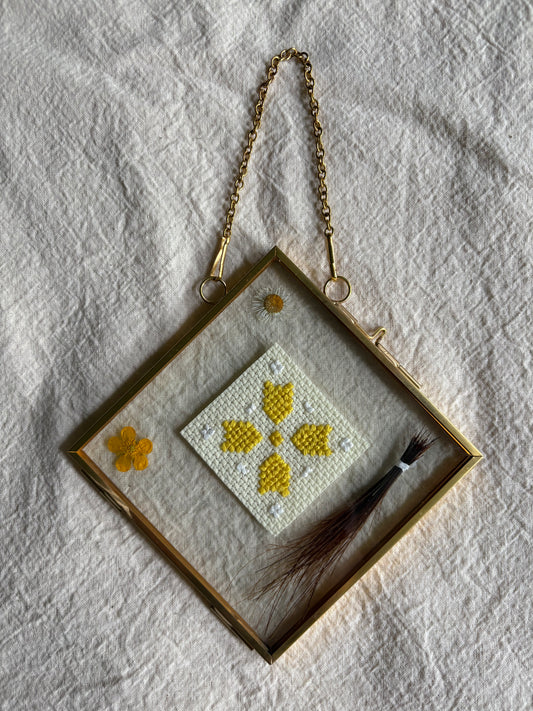 Framed Vyshyvanka Protective Amulet